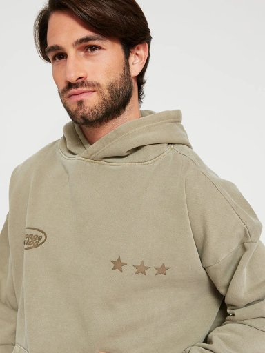 POLERÓN HOMBRE INDEX ALGODÓN HOODIE LAVADO - 3