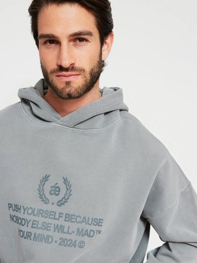 POLERÓN HOMBRE INDEX ALGODÓN HOODIE LAVADO - 3