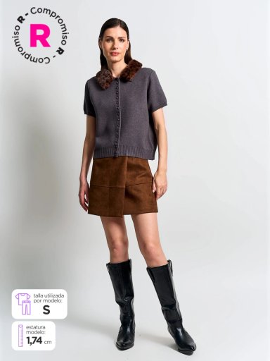 FALDA MUJER MARQUIS EFECTO PIEL - 1