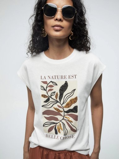 POLERA MUJER SFERA ALGODÓN MANGA CORTA - 2