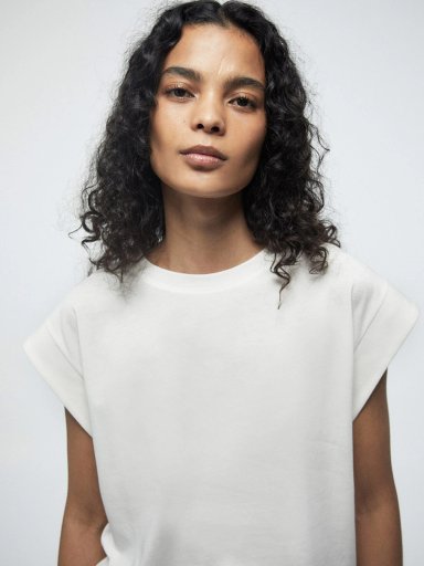 POLERA MUJER SFERA ALGODÓN MANGA CORTA BÁSICA - 3