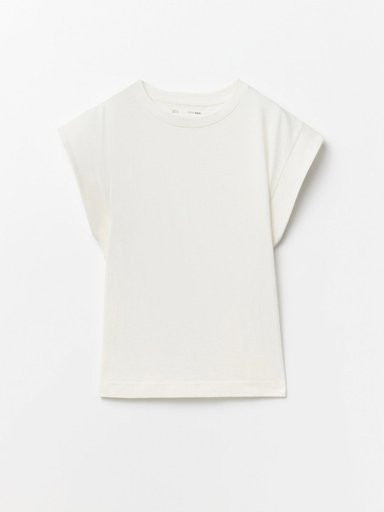 POLERA MUJER SFERA ALGODÓN MANGA CORTA BÁSICA - 4