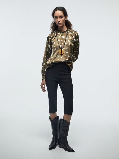 BLUSA MUJER SFERA MANGA LARGA FRUNCIDO - 1