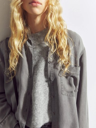 BLUSA MUJER SFERA MANGA LARGA - 4
