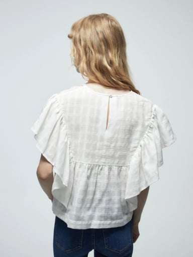 BLUSA MUJER SFERA ALGODÓN MANGA CORTA - 3