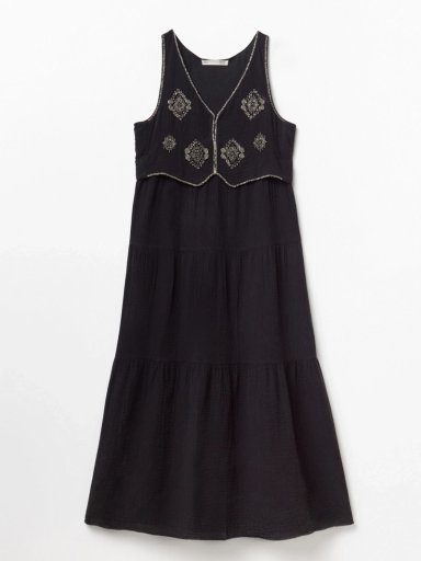 VESTIDO MUJER SFERA ALGODÓN LARGO - 5
