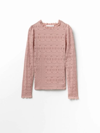 POLERA MUJER SFERA MANGA LARGA CROCHET - 5