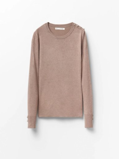 SWEATER MUJER SFERA MANGA LARGA BOTONES - 4