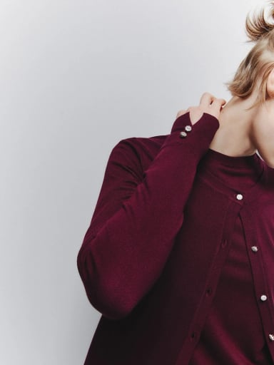 CARDIGAN MUJER SFERA MANGA LARGA - 3