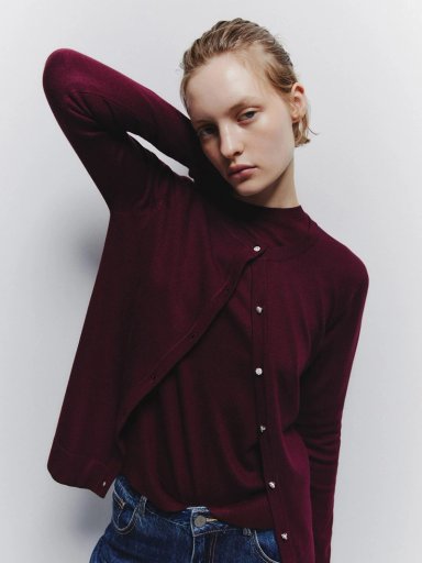 CARDIGAN MUJER SFERA MANGA LARGA - 1