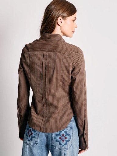 BLUSA MUJER INDEX ALGODÓN MANGA LARGA VUELOS - 3