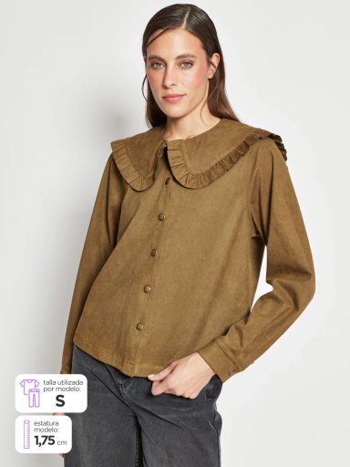 BLUSA MUJER TATIENNE SUEDE CUELLO BOBO - 1