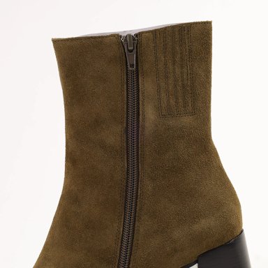 BOTÍN MUJER JEFFREY CAMPBELL CUERO VERDE SHERPAL - 7