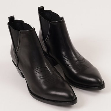 BOTÍN MUJER JEFFREY CAMPBELL CUERO NEGRO LA CASA - 2