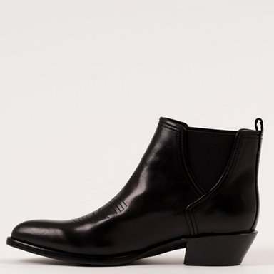 BOTÍN MUJER JEFFREY CAMPBELL CUERO NEGRO LA CASA - 3