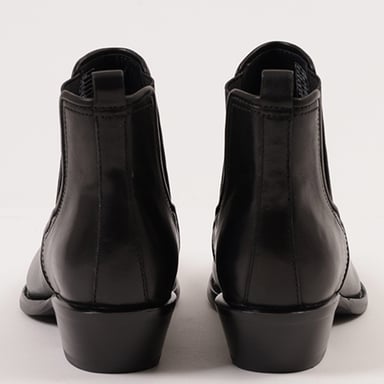 BOTÍN MUJER JEFFREY CAMPBELL CUERO NEGRO LA CASA - 6