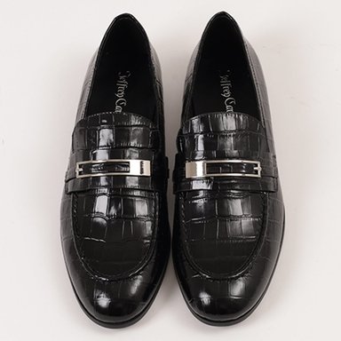 MOCASÍN MUJER JEFFREY CAMPBELL CUERO NEGRO LOAFED - 5