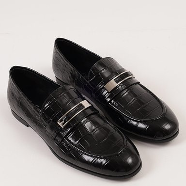 MOCASÍN MUJER JEFFREY CAMPBELL CUERO NEGRO LOAFED - 2