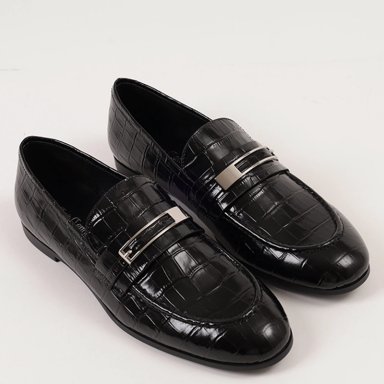 MOCASÍN MUJER JEFFREY CAMPBELL CUERO NEGRO LOAFED - 2