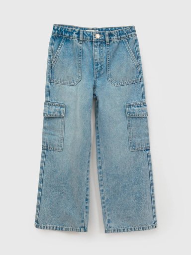 JEANS NIÑA COLLOKY ALGODÓN CARGO - 1