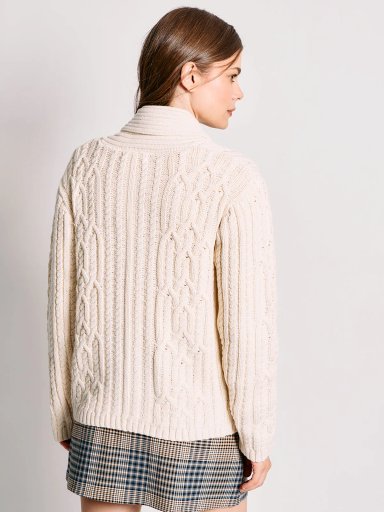 CARDIGAN MUJER INDEX TRENZADO - 2
