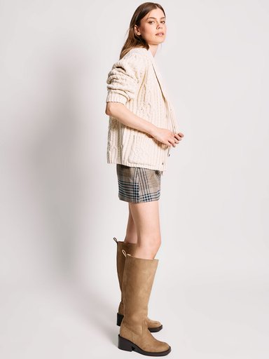 CARDIGAN MUJER INDEX TRENZADO - 4