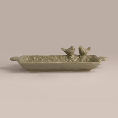 BANDEJA RIPLEY HOME FLOREADA VERDE 29 CM - 2