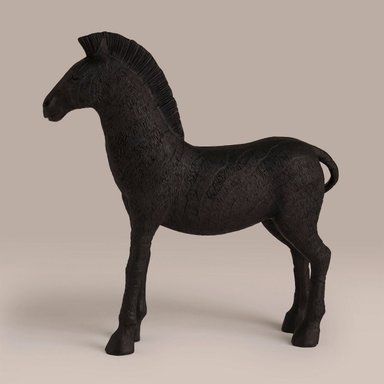 FIGURA DECORATIVA RIPLEY HOME CEBRA NEGRA - 2