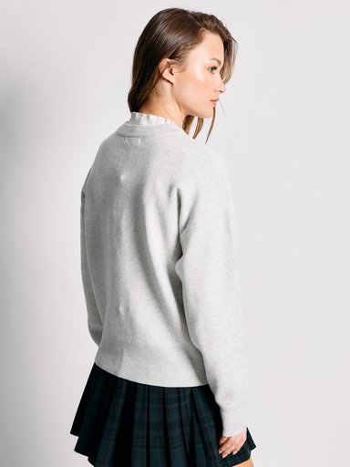 SWEATER MUJER INDEX MANGA LARGA BORDADO COLLEGE - 2