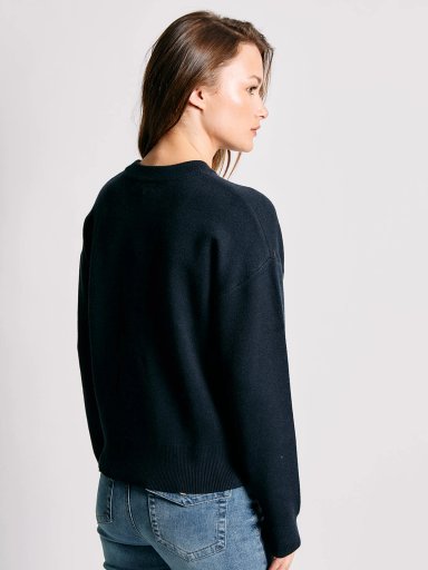 SWEATER MUJER INDEX MANGA LARGA BORDADO COLLEGE - 2