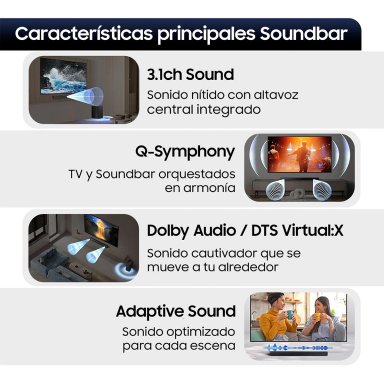SOUNDBAR BLUETOOTH SAMSUNG B-SERIE HW-B650F 3.1 SUBWOOFER - 5