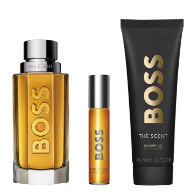 PERFUME HUGO BOSS SCENT FOR HIM HOMBRE EDT 100 ML + PEN SPRAY 10 ML + GEL DE DUCHA 100 ML - 1