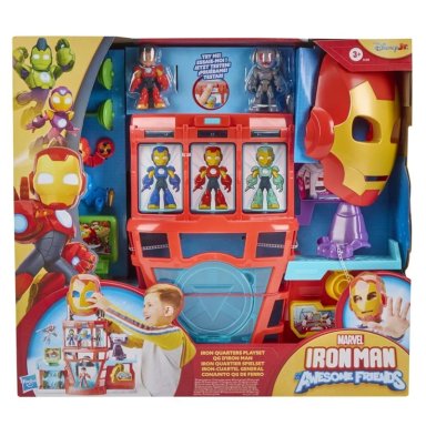 FIGURA DE ACCIÓN IRON MAN AND HIS AWESOME FRIENDS SET DE JUEGO IRON-CUARTEL GENERAL - 4