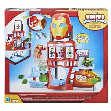 FIGURA DE ACCIÓN IRON MAN AND HIS AWESOME FRIENDS SET DE JUEGO IRON-CUARTEL GENERAL - 5