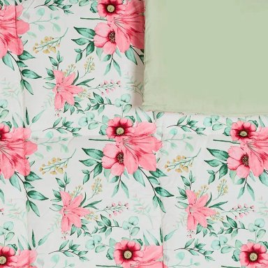 PLUMÓN RIPLEY HOME MICROFIBRA 2 PLAZAS FLORES ROSA - 2