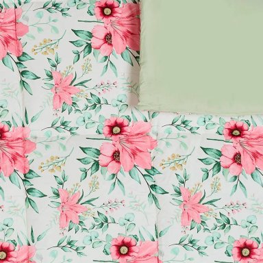 PLUMÓN RIPLEY HOME MICROFIBRA FLORES ROSA KING - 2