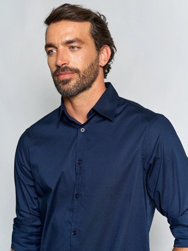 CAMISA HOMBRE SPAVALDI ALGODÓN MANGA LARGA POPLIN - 3