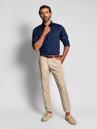 CAMISA HOMBRE SPAVALDI ALGODÓN MANGA LARGA POPLIN - 4