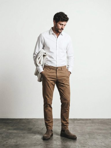 CAMISA HOMBRE SPAVALDI ALGODÓN MANGA LARGA POPLIN - 1