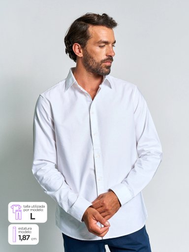 CAMISA HOMBRE SPAVALDI ALGODÓN MANGA LARGA - 1