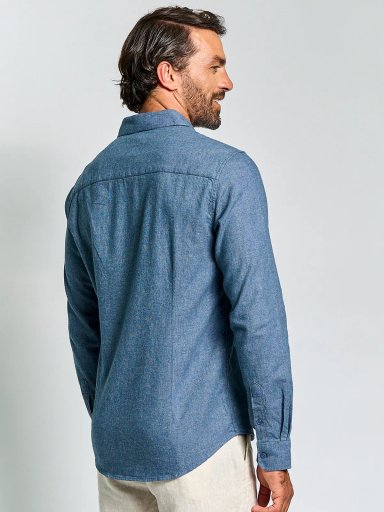 CAMISA HOMBRE SPAVALDI ALGODÓN MANGA LARGA FRANELA - 2