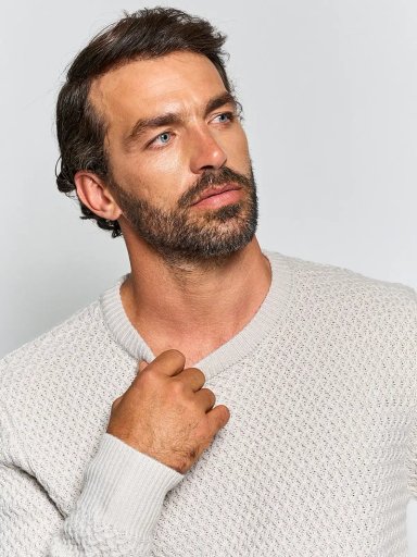 SWEATER HOMBRE SPAVALDI CUELLO REDONDO TRENZADO - 3