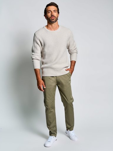 SWEATER HOMBRE SPAVALDI CUELLO REDONDO TRENZADO - 4