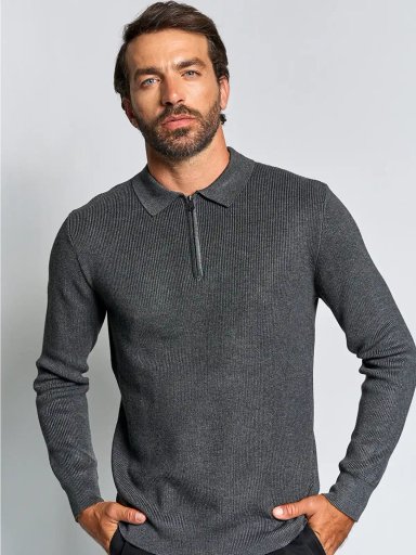 SWEATER HOMBRE SPAVALDI HALF ZIPPER - 1