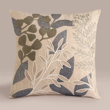 COJÍN RIPLEY HOME HOJAS 45X45 CM  - 1