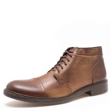 BOTINES HOMBRE DEMOCRATA CAFÉ RUST CUERO - 2