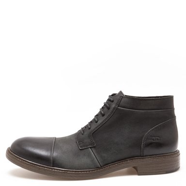 BOTINES HOMBRE DEMOCRATA NEGRO RUST CUERO - 1