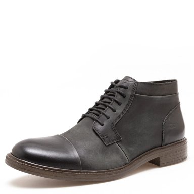 BOTINES HOMBRE DEMOCRATA NEGRO RUST CUERO - 2
