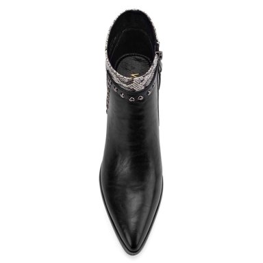 BOTINES MUJER VIA UNO NEGRO 12612403 - 4