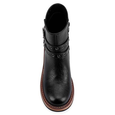 BOTINES MUJER VIA UNO NEGRO 12631410 - 4